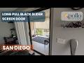 San Diego Balcony Gets a Sleek Black Retractable Screen Door | Apollo Screen