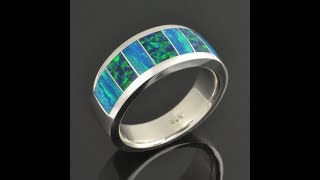 Lab Opal Ring for Men