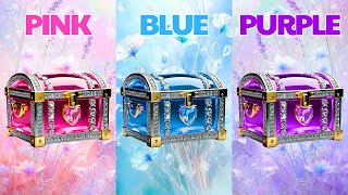 Choose Your Treasure Chest 🧰🧰🧰 | 3 Challenge: Pink, Blue, Or Purple ☠️🏴‍☠️⚔️ | How Lucky Are You?