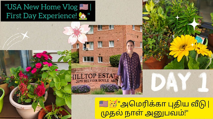 அமெரிக்காவில் எங்களோட புது வீடு 🏡  first day experience