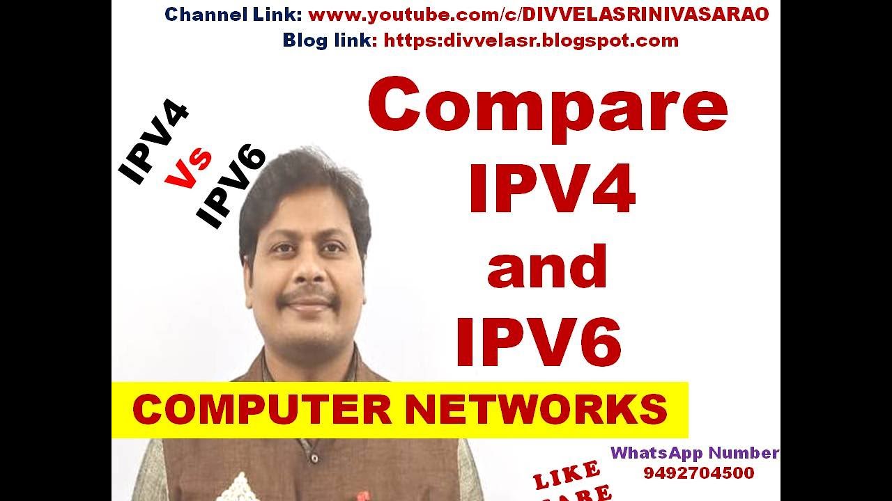 Difference Between IPV4 and IPV6 || Compare IPV4 and IPV6 || IPV4 vs ...