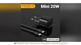 VOLTME 20W Portable USB Type C Charger PD Compact Fast Charge Quick Chargers For iPhone 12 Pro Samsu