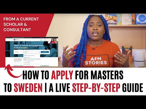 How To Apply For Masters Study In Sweden | Step by Step Application Process For Swedish Universities