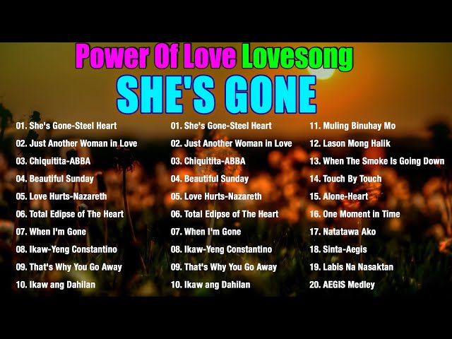 Power of love🍁 She's Gone,Sinta,Ikaw ang Dahilan,Love Hurts🍁Greatest Hits Song 80 90s - Old But Good class=