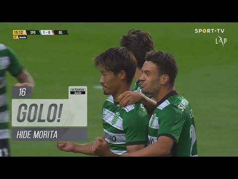Goal | Golo Hide Morita: Sporting (1)-0 Gil Vicente (Liga 22/23 #8)