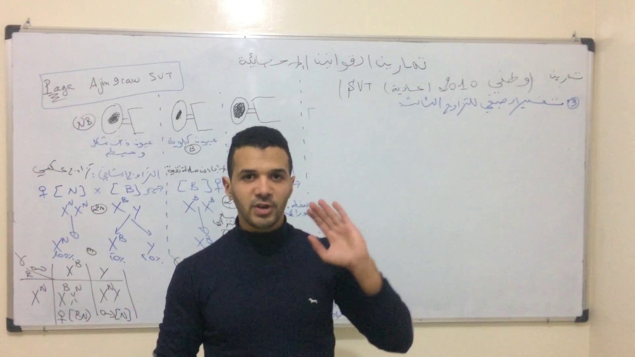 الاستعداد للفرض 3 القوانين الاحصائية (تصحيح وطني 2010 ) | Ajin9raw svt