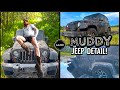 Deep Cleaning The Muddiest Jeep Wrangler! | Insane Satisfying Disaster Detail Transformation!