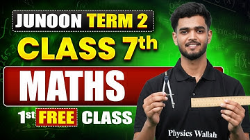 ⚡️JUNOON TERM - 2 Maths Class 7th 1st Free Class || Priyanshu Sir 🎯