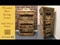 Wooden beer storage crates. Pallet wood project.