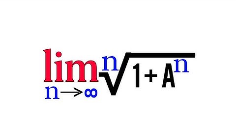limit of an nth root function