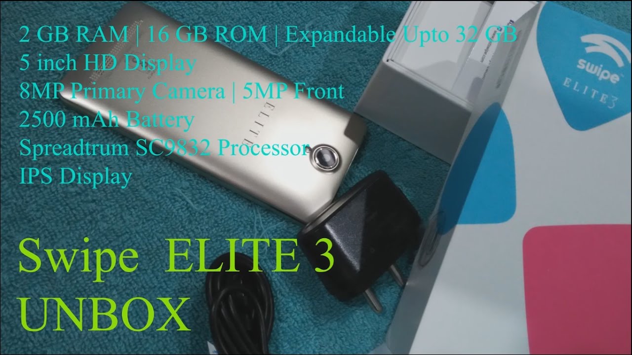 Swipe Elite 3 4G with VoLTE unboxing