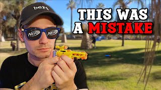 I Ran the World's Smallest Nerf Blasters in a Game