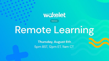 Wakelet for Remote Learning! (Wakelet Webinar)