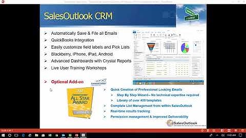 SalesOutlook-Leading Outlook CRM Solution. CRM that works with Outlook.