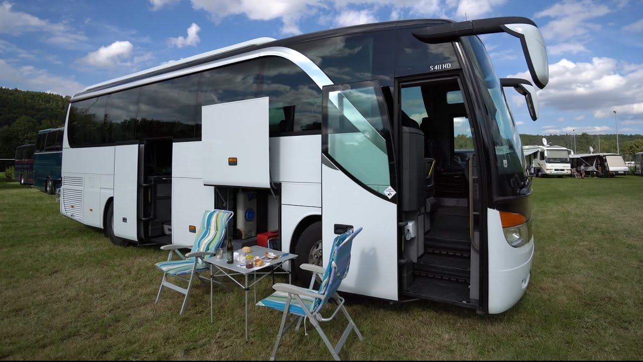 Junges Paar baut Traum XXXL Wohnmobil: Setra S411 HD Reisebus wird Luxushotel. Playstation inkl.