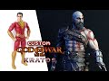 Custom Kratos base Shazam | Sculpture Kratos | God Of War 4 - Timelapse