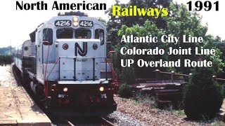 NJ Transit & Amtrak Atlantic City Express 1991, Colo. Joint Line, UP Overland Route (Part 11.2 of 4)