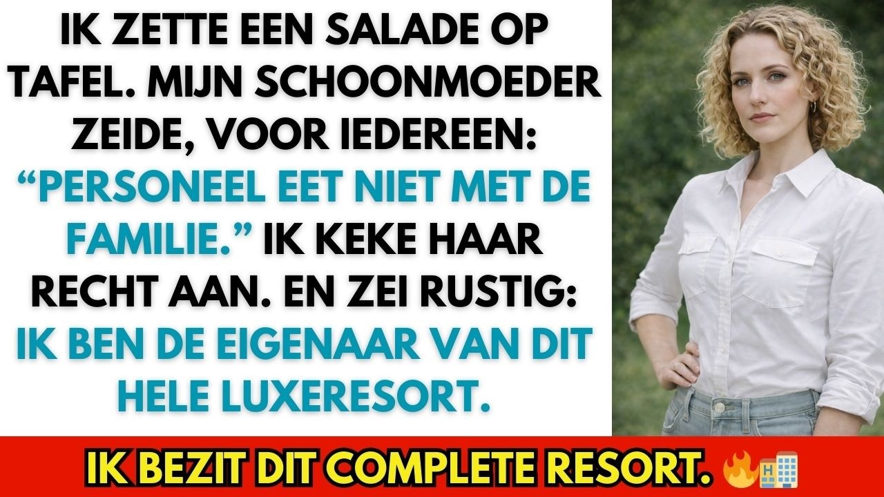 Ik stond daar met een zware keramische schaal in mijn handen, terwijl mijn schoonmoeder Beatrice me met een achteloos handgebaar naar het dressoir verwees alsof ik het tuinpersoneel was. De...