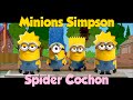 Youtube Thumbnail Minions Simpson - Spider Cochon