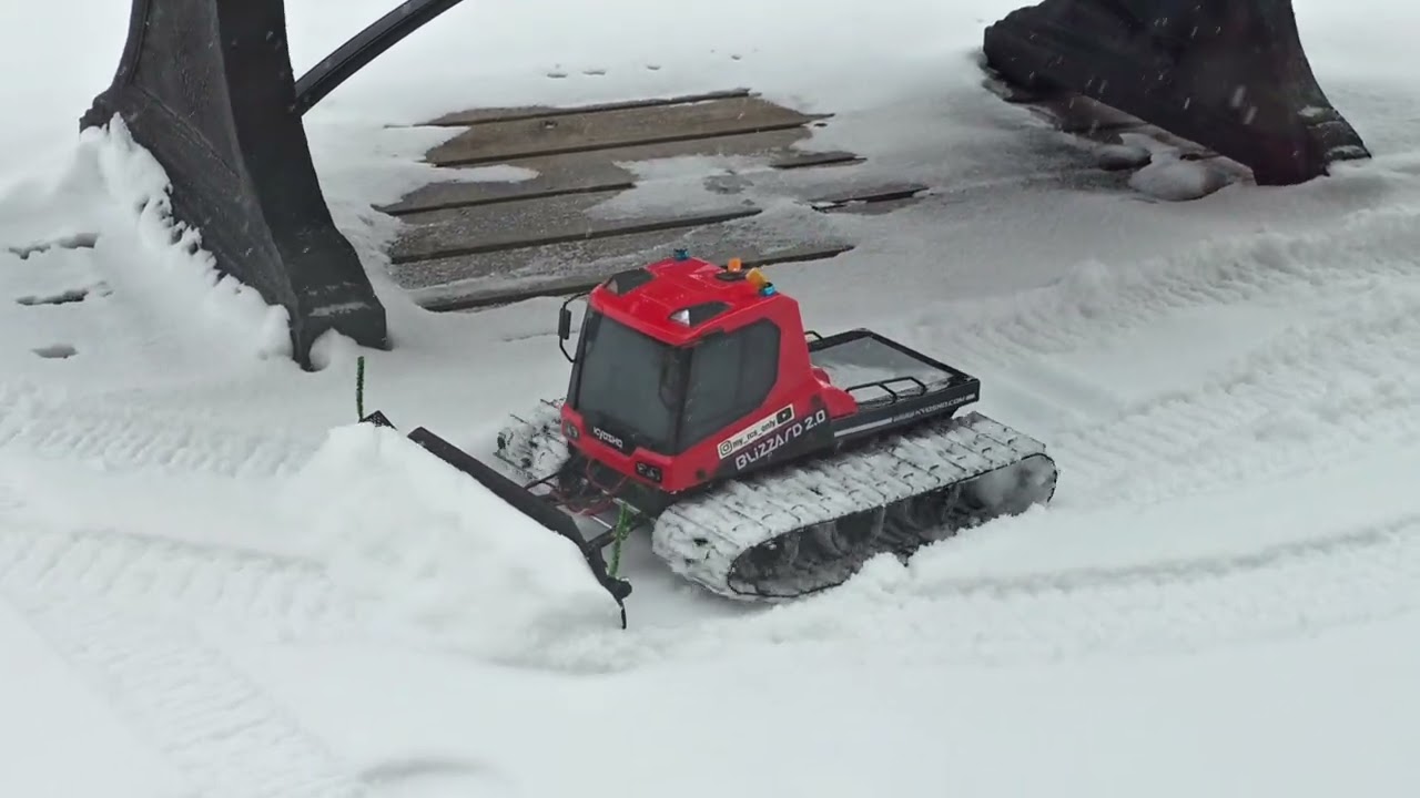 3D Printed Plow For Kyosho blizzard 2.0 