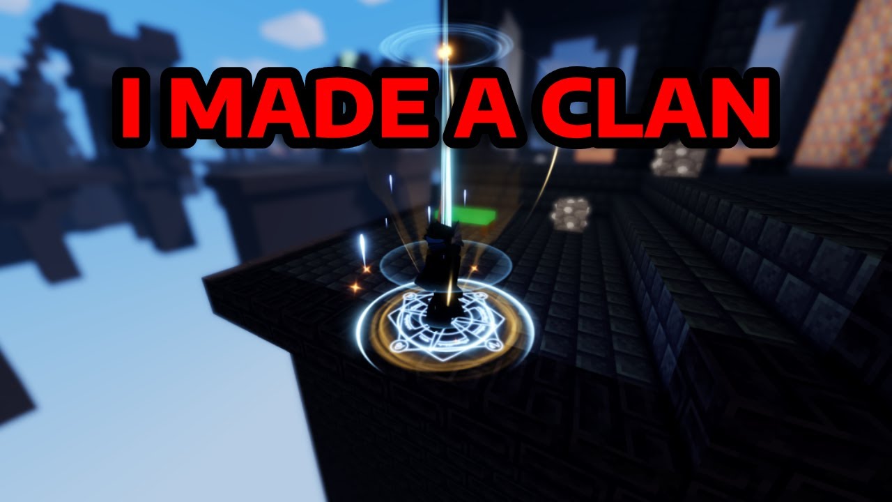 So I made a clan.. - Roblox Bedwars - YouTube