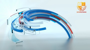 ID #343 - 3d Ribbon Logo Reveal Intro Animation - Design Bank Logo Animation