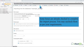How to import database via phpMyAdmin in cPanel with HostGo