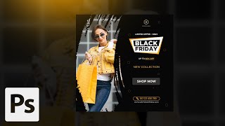 How to Create Easy Social Media Banner Design (9) | Adobe Photoshop Tutorials screenshot 2