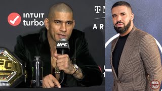 Alex Pereira reacts to Drake's UFC 300 bet "I'm not gonna give no money to him"