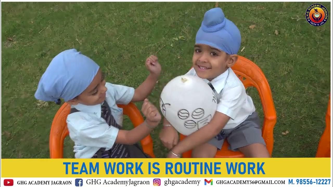 Team Work Is Routine Work GHG Academy Jagraon YouTube