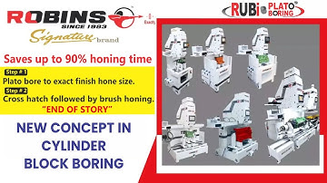 Robins Rubi Plato Boring New Concept in Cylinder Boring Machines #enginerebuilding #robinsmachines