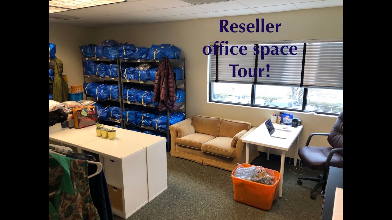 Tour of my new poshmark & ebay reseller office space! Fulltime