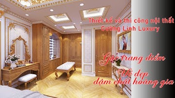 Mẫu khu vực trang điểm mang phong cách tân cổ điển đẹp tinh tế