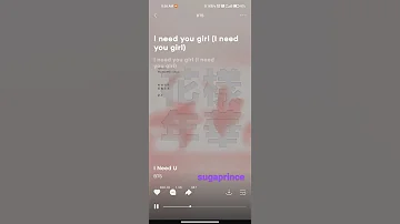 I Need You Girl Ringtone BTS I Purple You 
