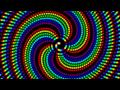 Fermat Spiral colored like a rainbow