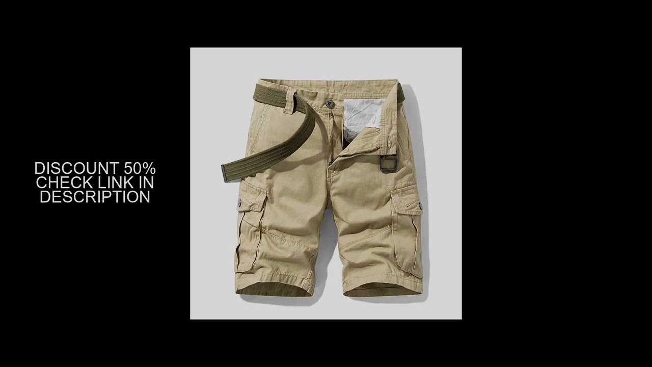 2025 Summer Men's Baggy Multi Pocket Military Cargo Shorts Male Cotton Khaki Mens Tactical Shorts Sh