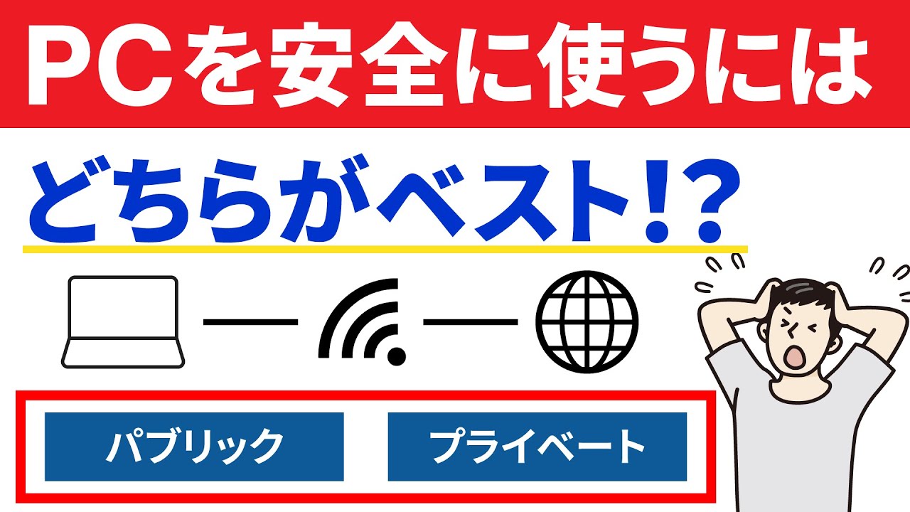 【パソコン接続時の回線選択】回線接続時に必ず選択させられる「パブリック」と「プライベート」！その違いと最良の選択肢