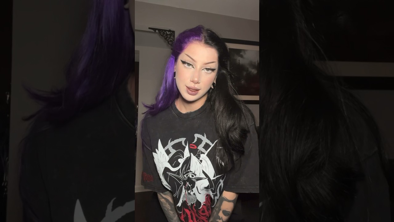 Comfy or dressed up? I didn’t want to get out of my new Nephilem tee! @EmmaLangevin 💜🖤 thank u!