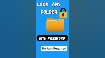 Lock Any Folder with Password 🔒 | Hide Files Without Software#shorts  #SmartTricksHub #FolderLock