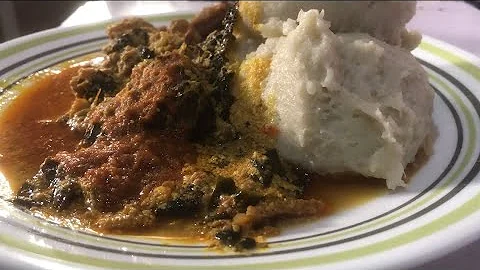 POUNDED YAM AND EGUSI SOUP MUKBANG | NIGERIAN FOOD | ONE OF MY BEST NIGERIAN FOOD
