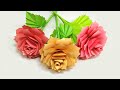 Rose making with color paper making flower with paper paper roses flower from paper paper flower