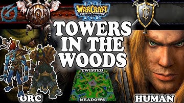 Grubby | Warcraft 3 TFT | 1.30 | ORC v HU on Twisted Meadows - Towers in the Woods