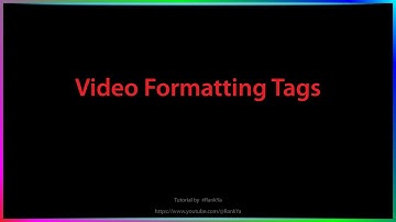 How to Use YouTube Video Formatting Tags