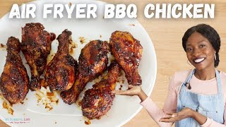 Sticky Air Fryer BBQ Chicken