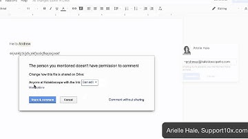 Google Docs | How to Tag People in Comments