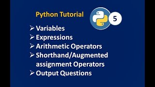 #Python Tutorial - Arithmetic operators || Variables || Output Questions ||