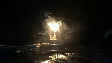 Slo mo lightbulb explosion