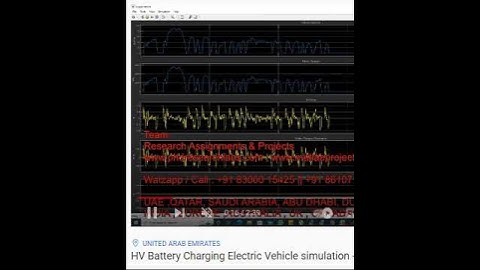 HV Battery Charging Electric Vehicle simulation - MATLAB SIMULATION
