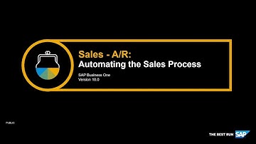 SAP Business One Version 10.0 - Sales Automation Training