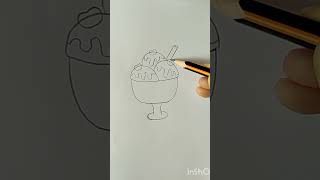 How to draw Ice Cream very easy#shortvideo #shorts #art #drawing #creative #icecream #رسم #ايسكريم